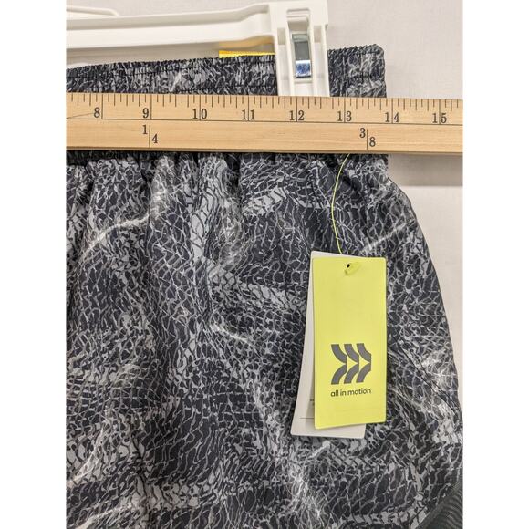 Running Shorts Athletic Shibori Marble Mid Rise 3 in Inseam All in Motion Gray S - Picture 10 of 12